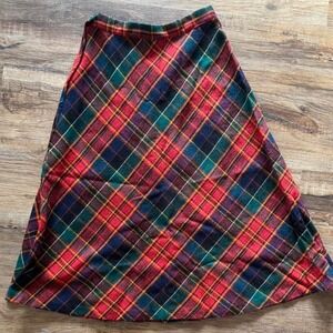 Vintage Plaid Skirt